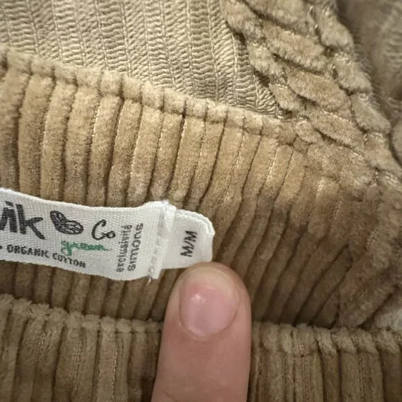 Corduroy Tan Overall Jumpsuit - Picture 8 of 11